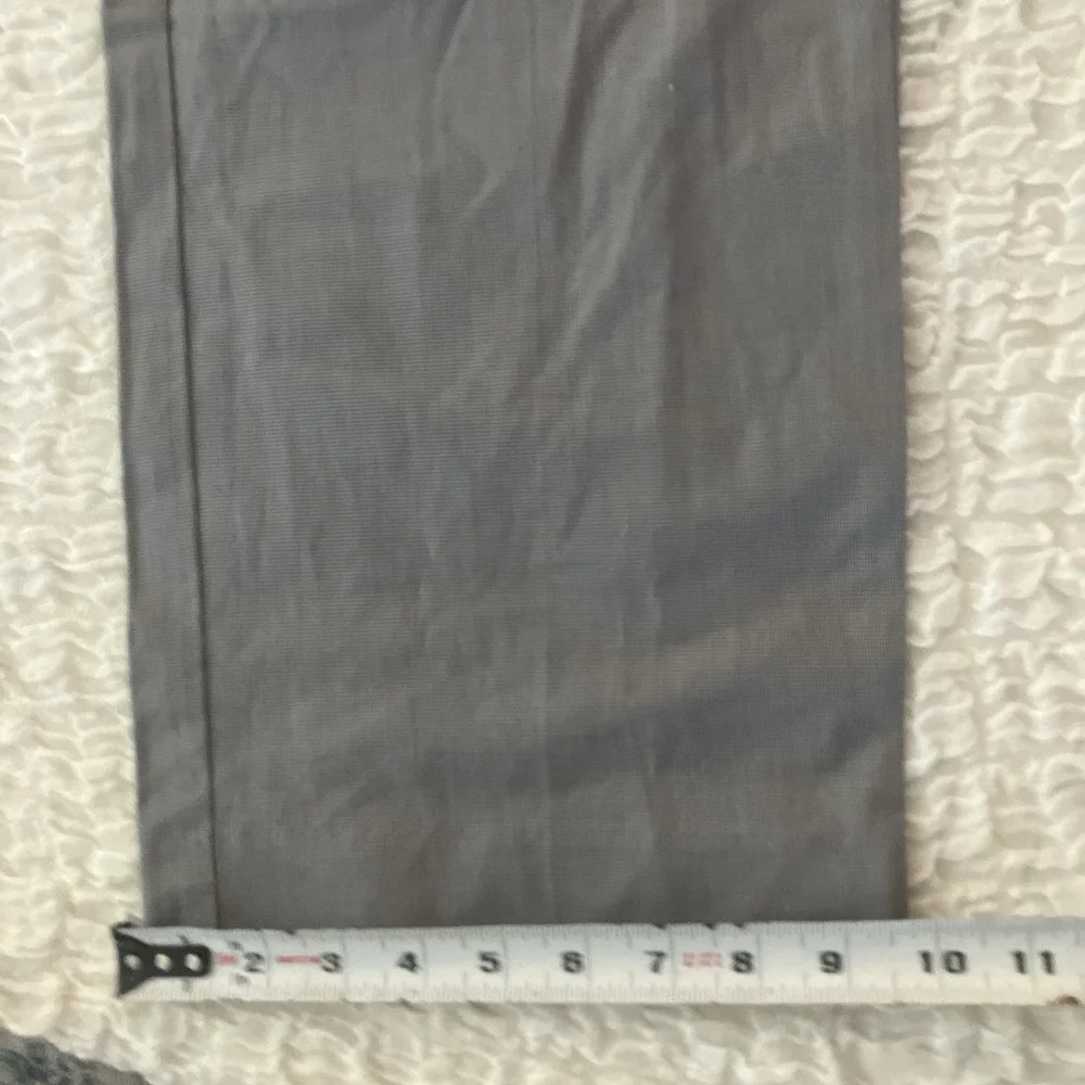Banana Republic Mens Sz 35x32 Gray Non-Iron Tailored Straight Pants Dress